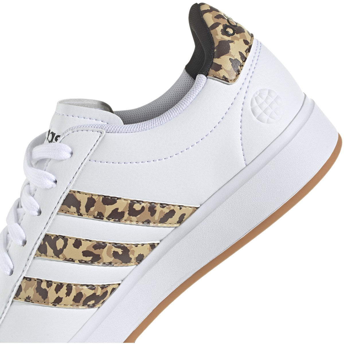 adidas Grand Court 2.0 Womens Tennis Shoes with Cheetah Print