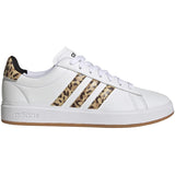 adidas Grand Court 2.0 Womens Tennis Shoes with Cheetah Print