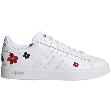 adidas Grand Court 2.0 Womens Tennis Shoes with Flower Print