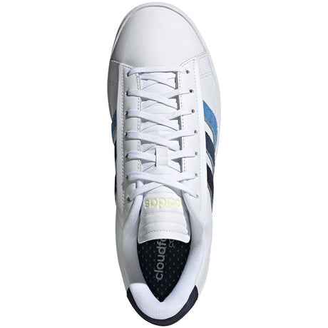 adidas Grand Court Alpha Mens Tennis Shoes in White and Blue