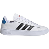adidas Grand Court Alpha Mens Tennis Shoes with Black Stripes
