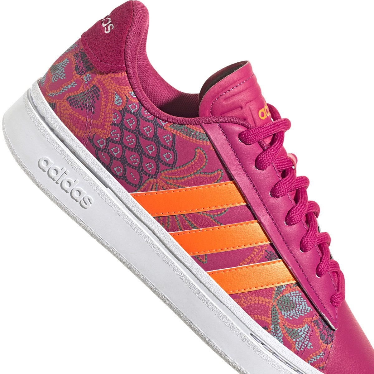 adidas Grand Court Alpha Womens Tennis Shoe with Florals
