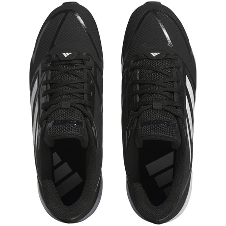 adidas Icon 8 Mid Mens Baseball Cleats in Black and White