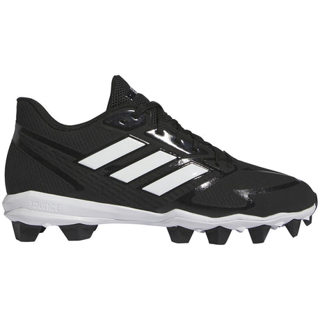 adidas Icon 8 Mid Mens Baseball Cleats in Black and White