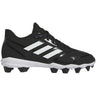 adidas Icon 8 Mid Mens Baseball Cleats in Black and White