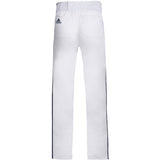 adidas Icon Pro Open Hem Boys Baseball Pants with Piping