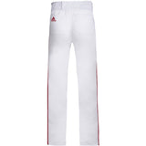 adidas Icon Pro Open Hem Boys Baseball Pants with Piping