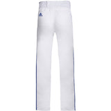 adidas Icon Pro Open Hem Boys Baseball Pants with Piping