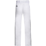 adidas Icon Pro Open Hem Boys Baseball Pants with Piping