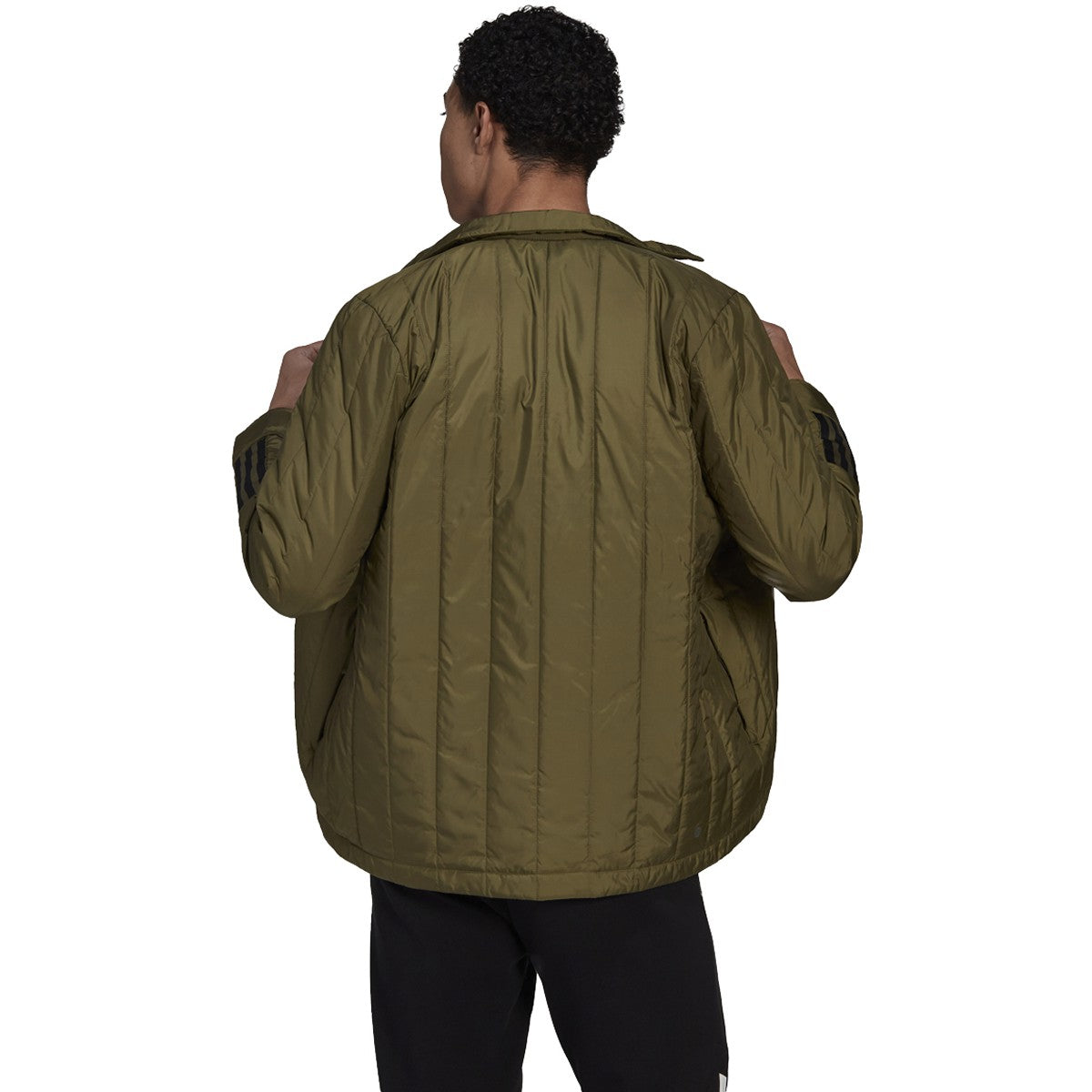 adidas Itavic 3-Stripe Lite Shirt Jacket - Mens Outdoor