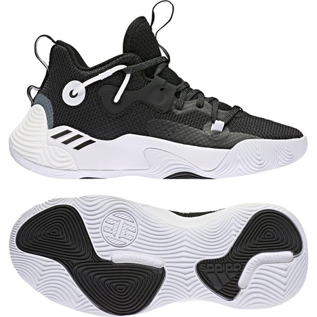 adidas James Harden Stepback 3 Youth Basketball Shoes in Black