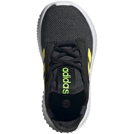 adidas Kaptir 2.0 Kids Running Sneakers with Yellow Stripes