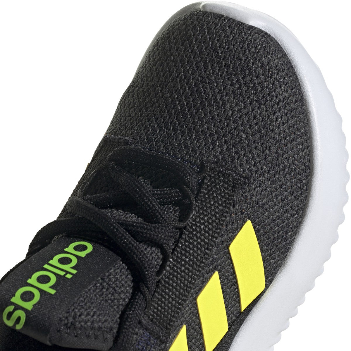 adidas Kaptir 2.0 Kids Running Sneakers with Yellow Stripes