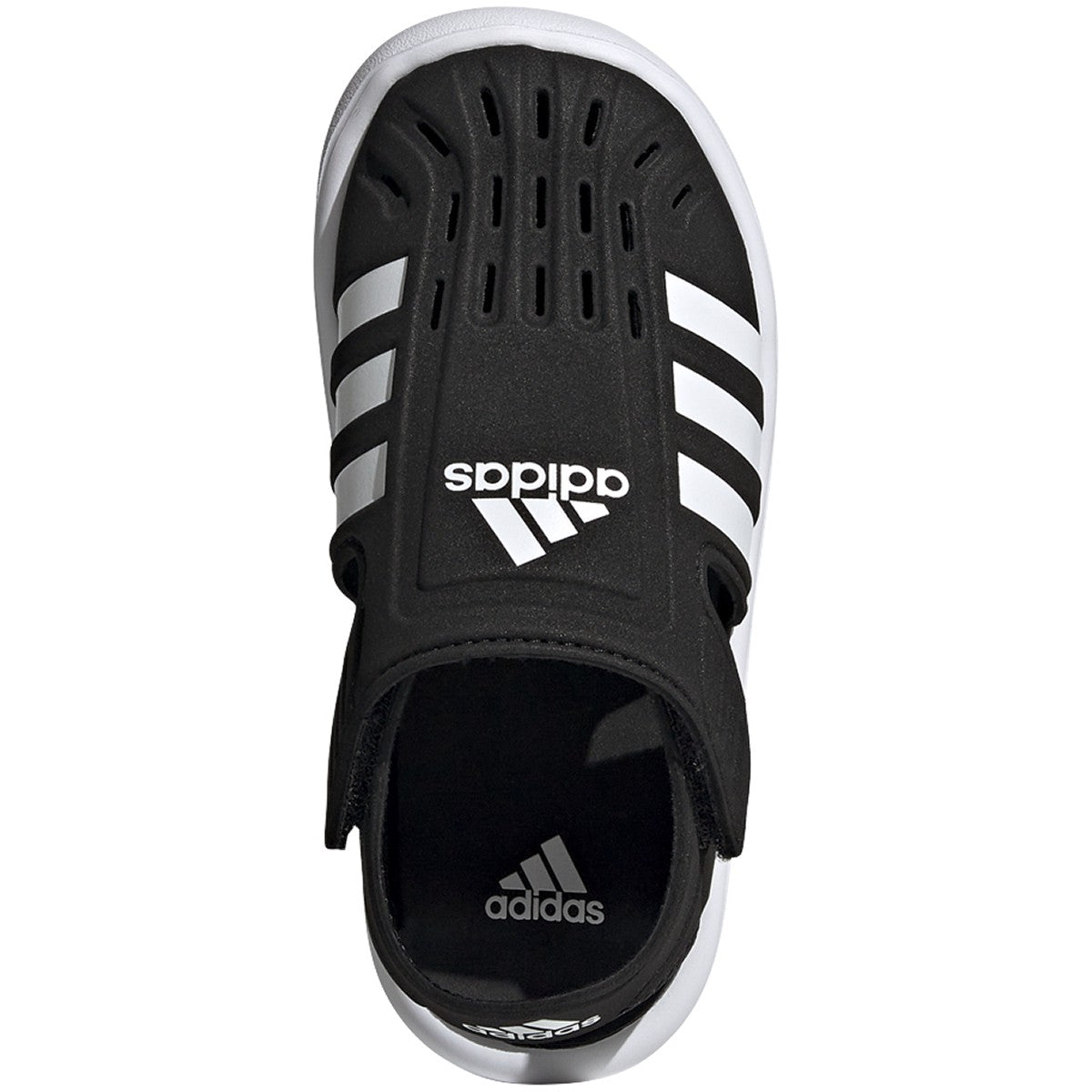 adidas Kids Water Sandal in Black and White