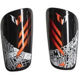 adidas Lionel Messi Club Soccer Shinguards in Black and Solar Red
