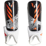 adidas Lionel Messi Match Youth Soccer Shin Guards in Black and Solar Red