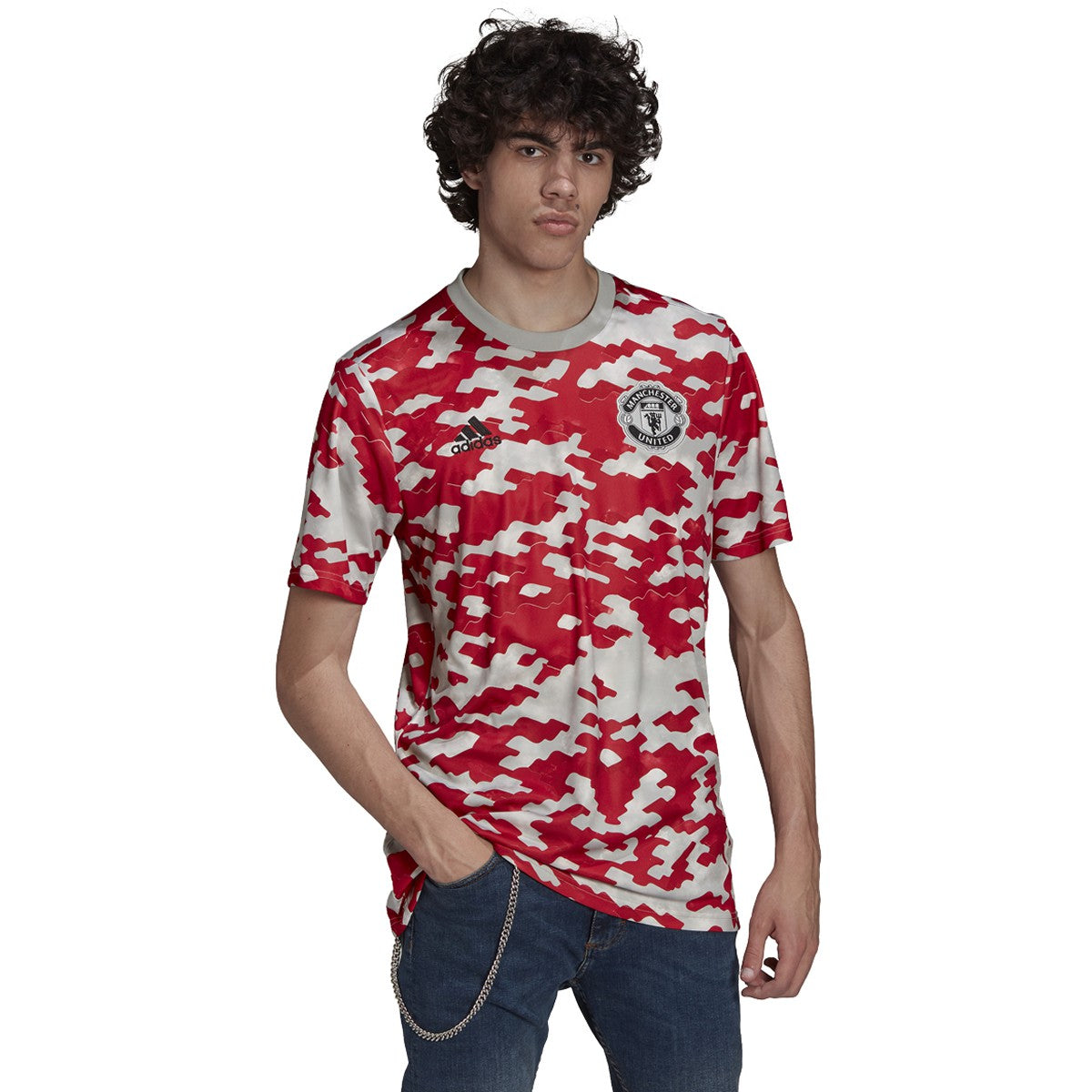 adidas Manchester United 21-22 Pre-Match Jersey - Mens Soccer