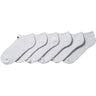 adidas Mens No-Show 6 Pack White Socks