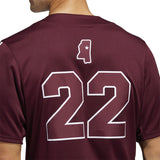 adidas Mississippi State Mens Baseball Jersey