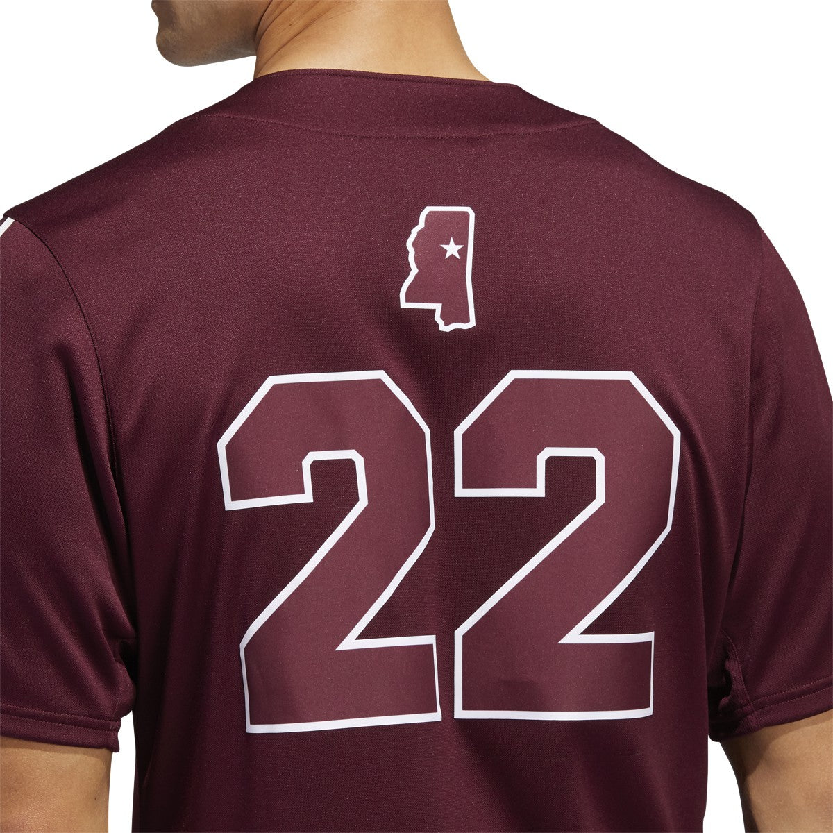 adidas Mississippi State Mens Baseball Jersey
