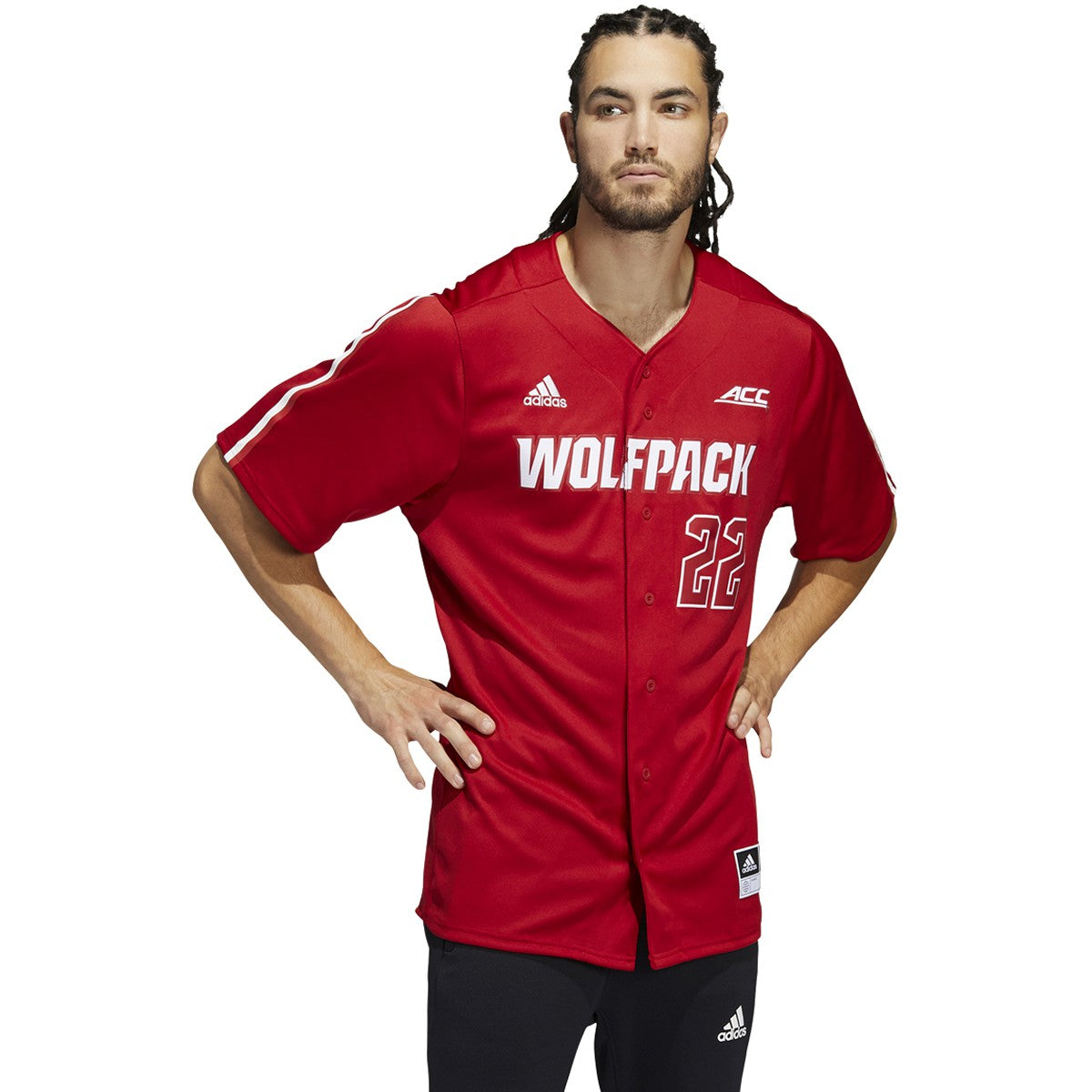 adidas North Carolina State Wolfpack Mens Baseball Jersey