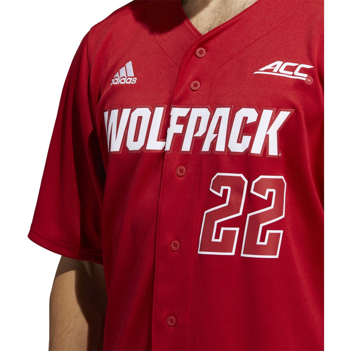 adidas North Carolina State Wolfpack Mens Baseball Jersey