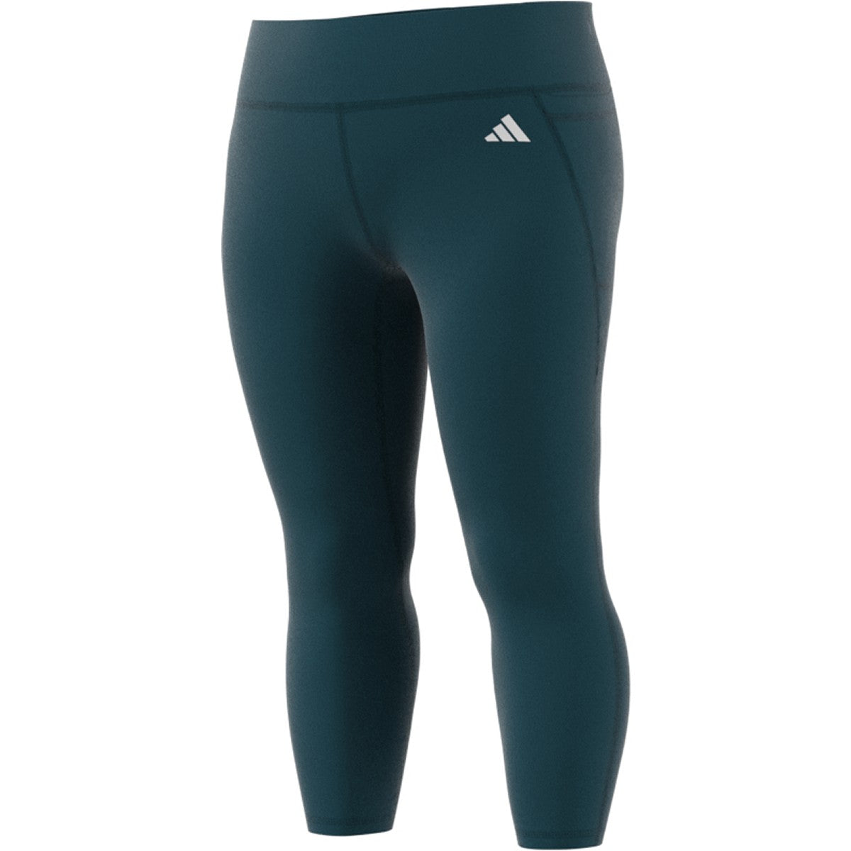 adidas Optime Stash Pocket Seven Eighth Plus Size Womens Tights