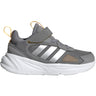 adidas Ozelle Kids Running Shoes with Elastic Laces and Top Strap