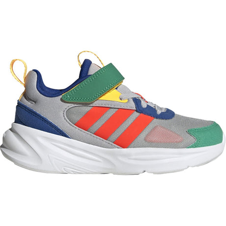 adidas Ozelle Kids Running Shoes with Elastic Laces and Top Strap