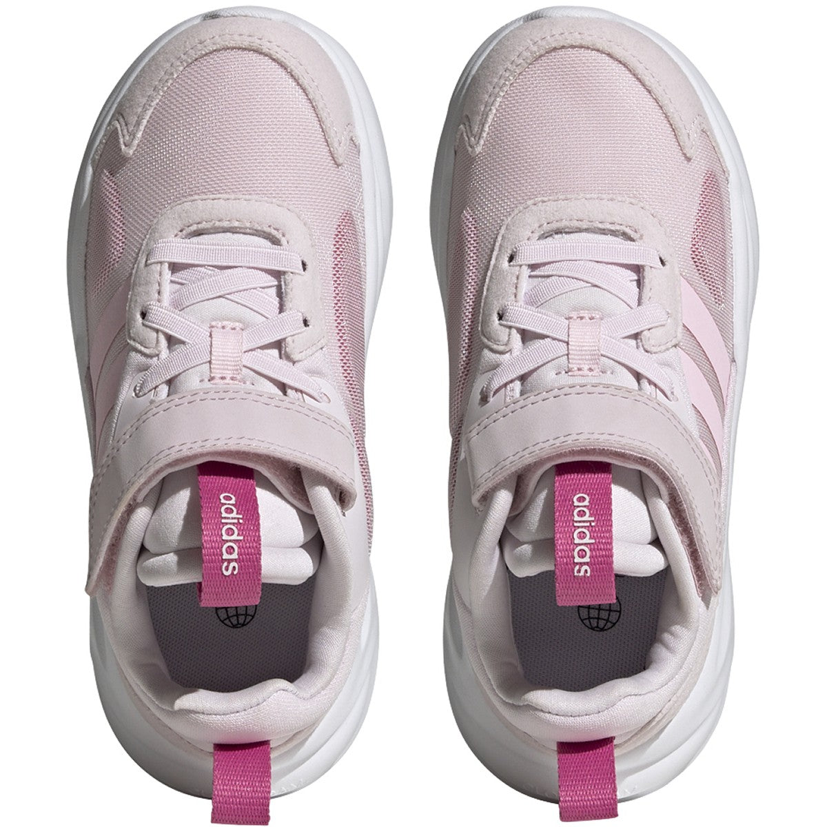 adidas Ozelle Kids Running Shoes with Elastic Laces and Top Strap