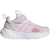 adidas Ozelle Kids Running Shoes with Elastic Laces and Top Strap