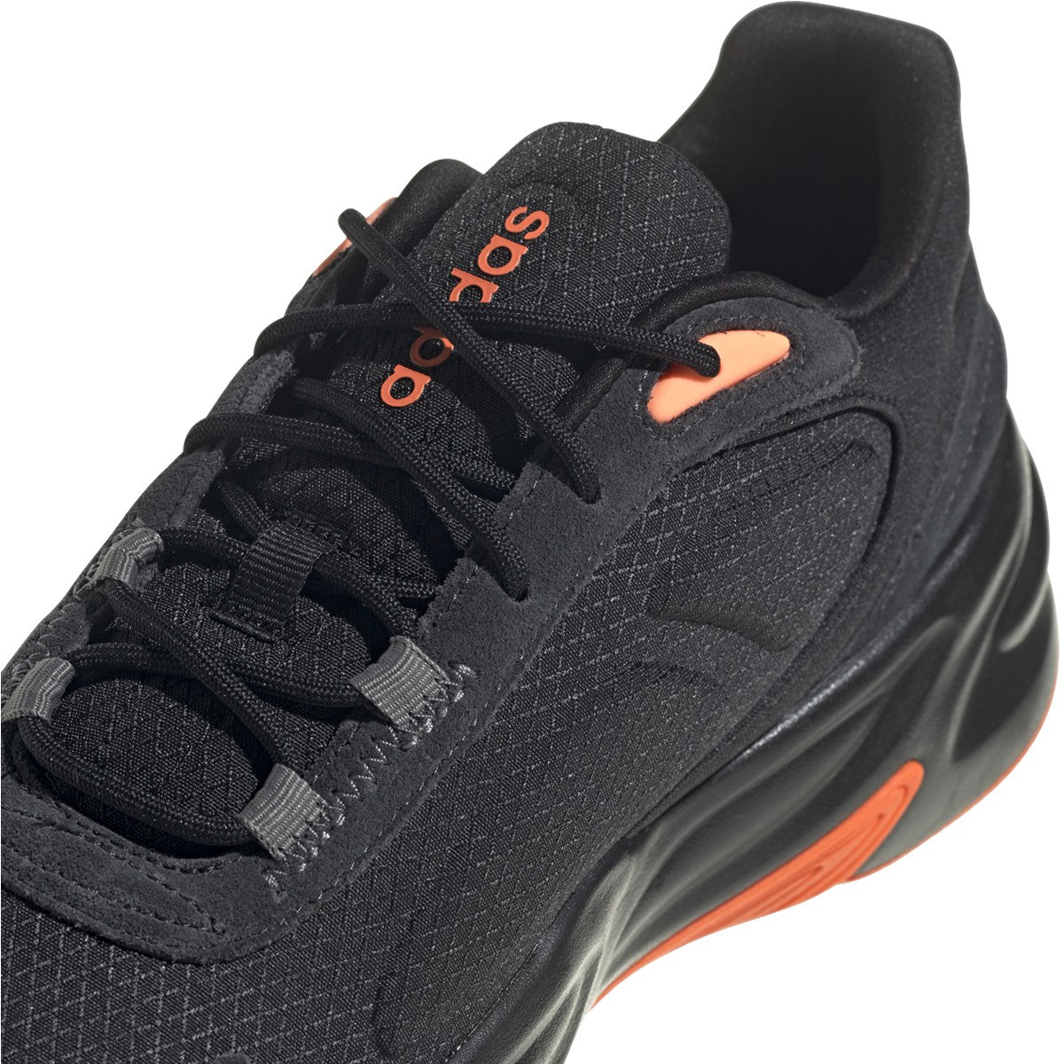 adidas Ozelle Mens Running Shoes in Black and Orange