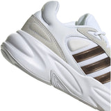 adidas Ozelle Womens Running Shoes in White and Gold