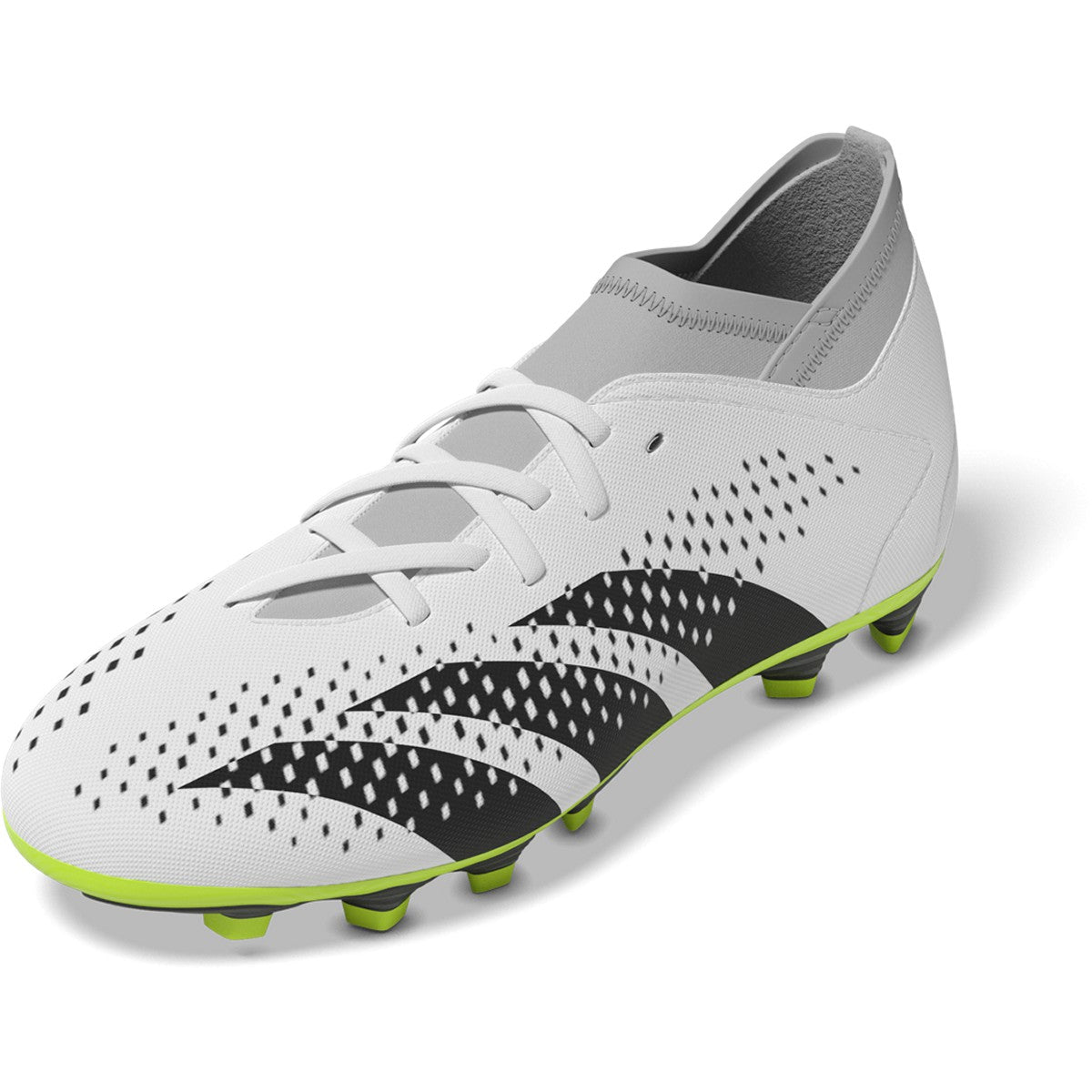 adidas Predator Accuracy.4 Flexible Ground Kids Soccer Cleats in White and Black