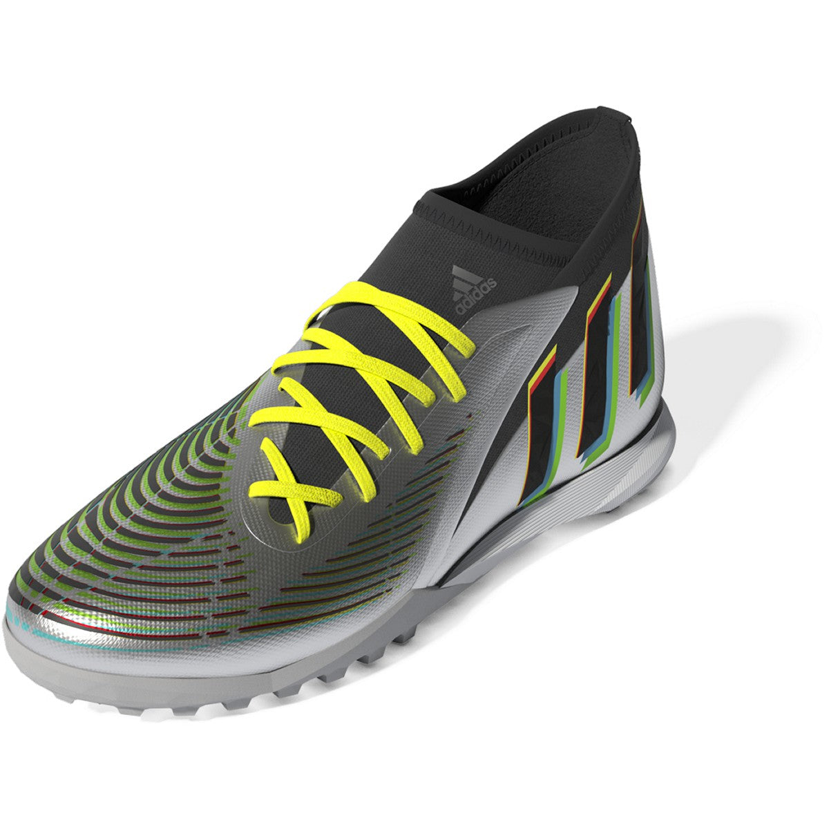 adidas Predator Edge.3 Turf Soccer Shoes in Silver