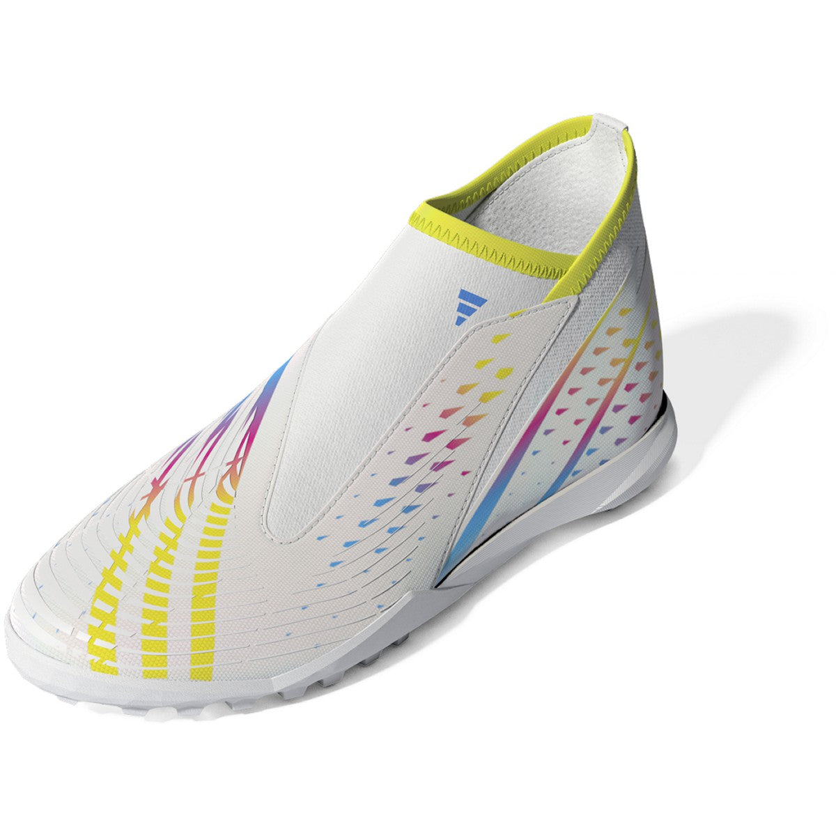 adidas Predator Edge.3 Youth Laceless Soccer Turf Shoes in White