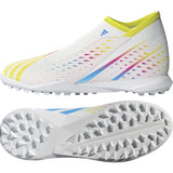 adidas Predator Edge.3 Youth Laceless Soccer Turf Shoes in White