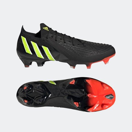 adidas Predator Edge. 1 Low Firm Ground Mens Soccer Cleat in Black