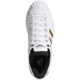 adidas Pro Model 2G Low Mens Basketball Shoes in White