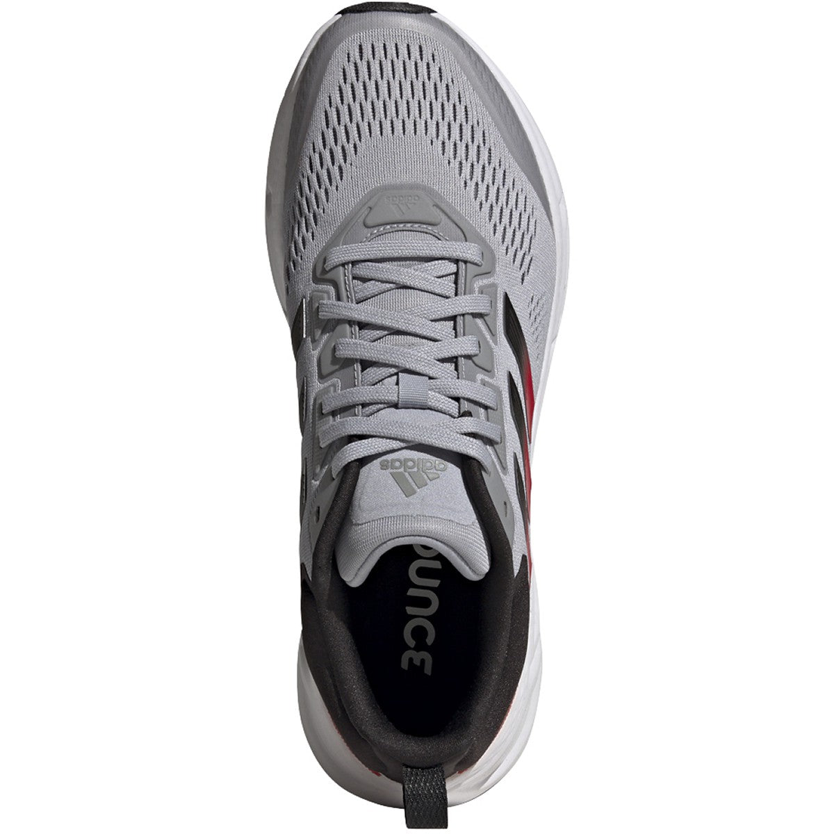 adidas Questar Mens Running Sneakers with Red Accents