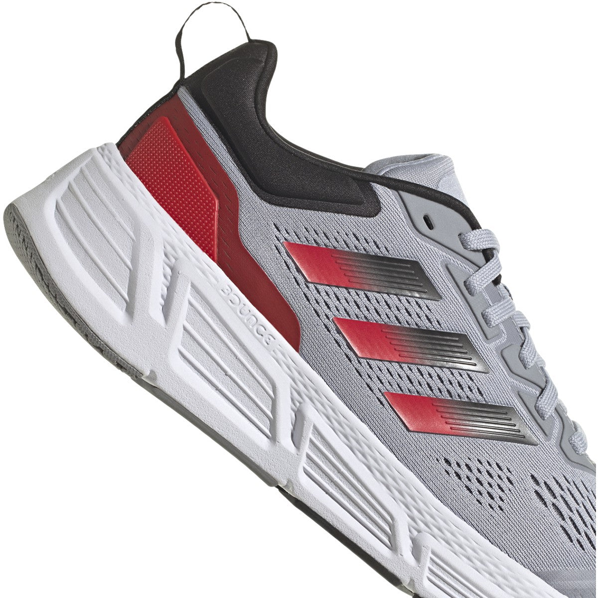 adidas Questar Mens Running Sneakers with Red Accents
