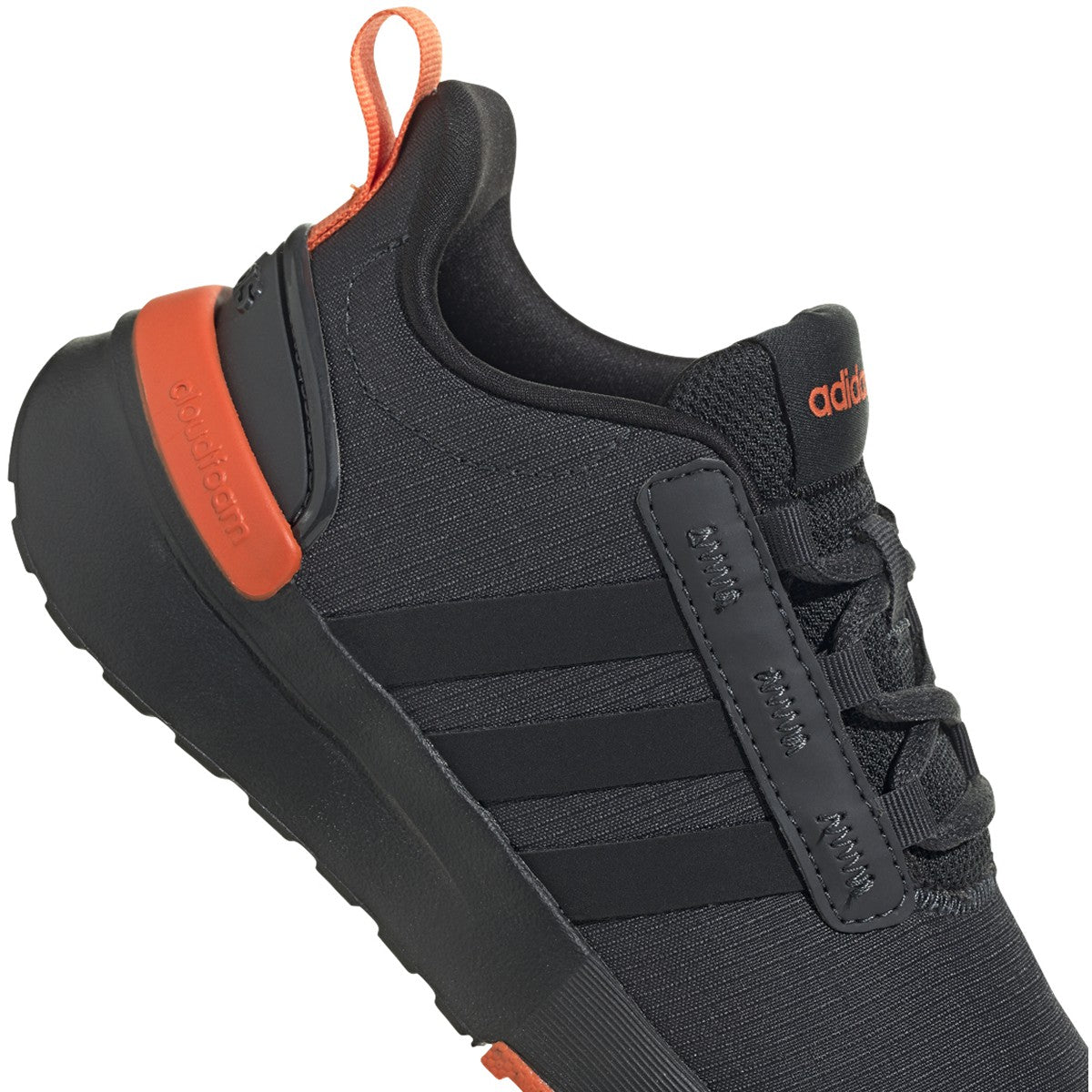 adidas Racer TR21 Kids Running Shoes in Black and Orange