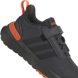 adidas Racer TR21 Elastic Lace Kids Running Shoes in Black and Orange