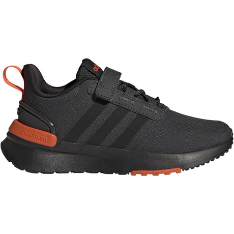 adidas Racer TR21 Elastic Lace Kids Running Shoes in Black and Orange