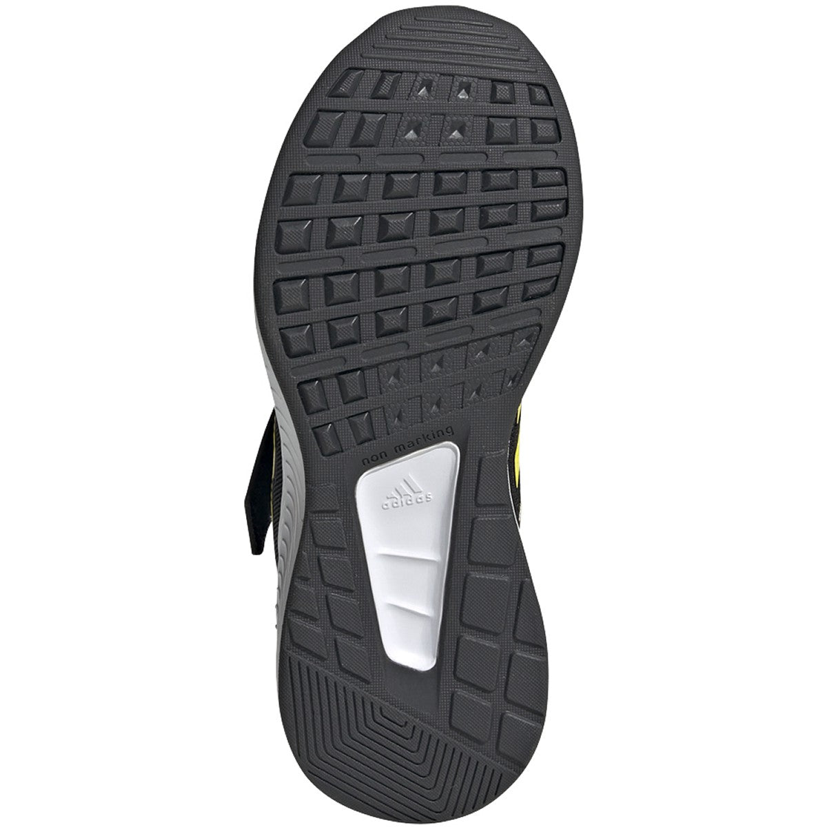 adidas Runfalcon 2.0 Kids Running Shoes in Black and Yellow