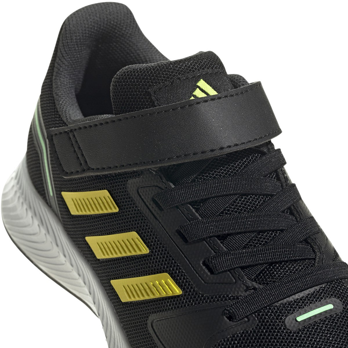 adidas Runfalcon 2.0 Kids Running Shoes in Black and Yellow