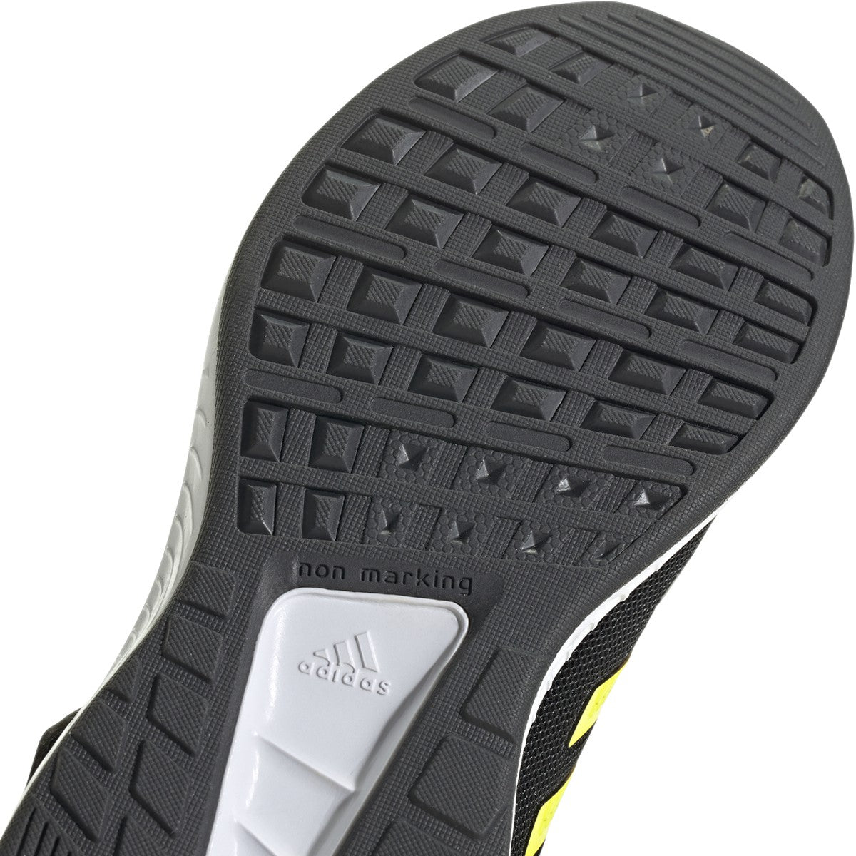 adidas Runfalcon 2.0 Kids Running Shoes in Black and Yellow