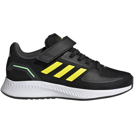 adidas Runfalcon 2.0 Kids Running Shoes in Black and Yellow