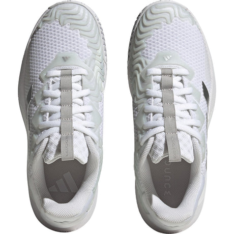 adidas Solematch Control Womens Tennis Shoes in White and Silver