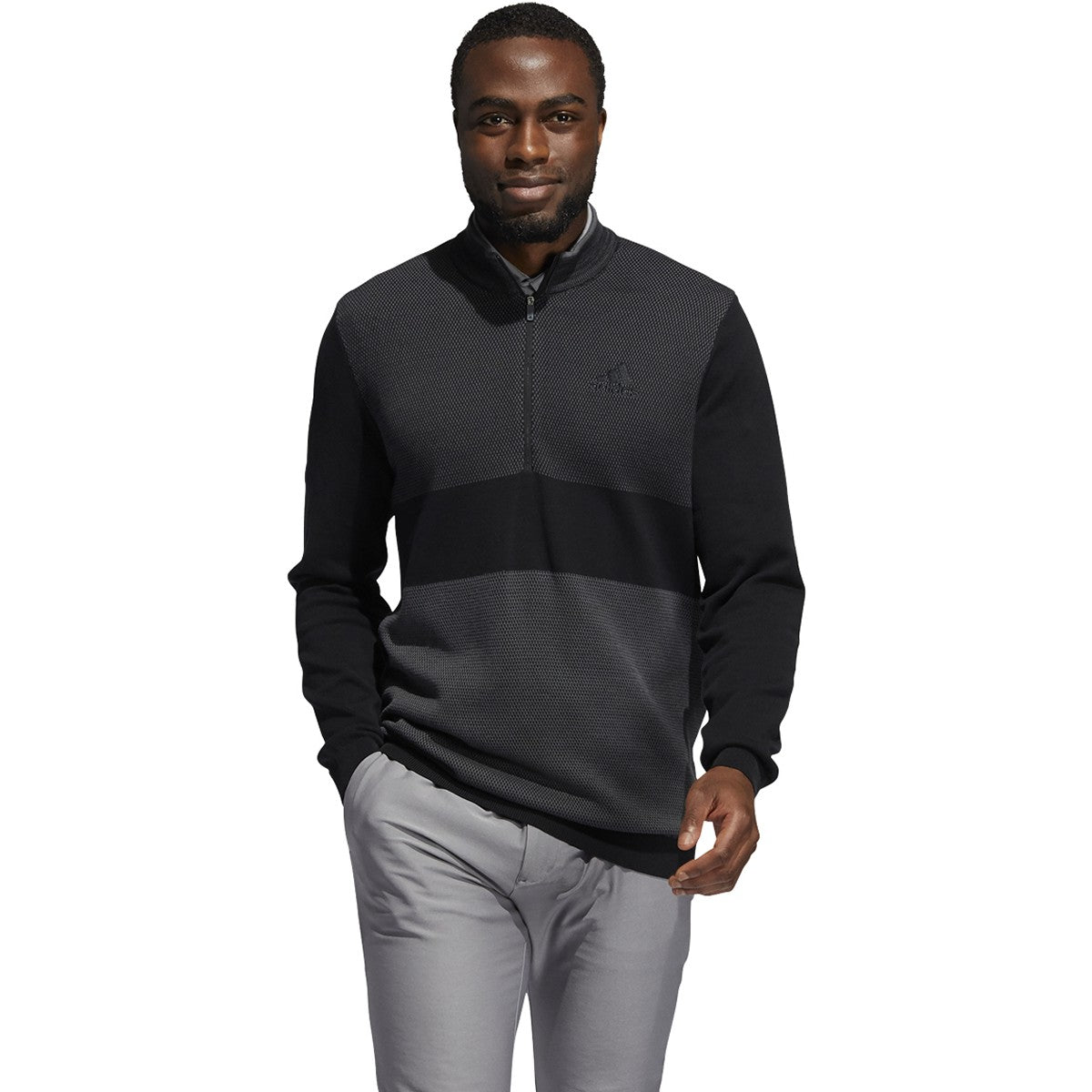 adidas Sport Quarter Zip Sweater - Mens Golf